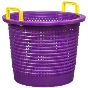 LA BAYOU SHRIMP BASKET / PURPLE & YELLOW