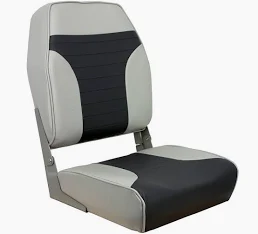 SPRINGFIELD MARINE HIGH BACK MULTI COLOR FOLD DOWN SEAT (GRAY / CHARCOAL)
