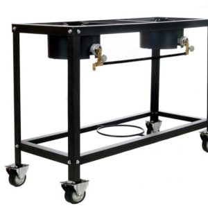 CAJUN CLASSIC 2 BURNER HIGH PRESSURE STOVE ON WHEELS